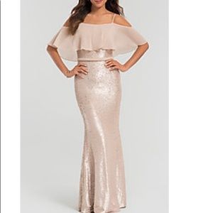 Rose gold formal dress
